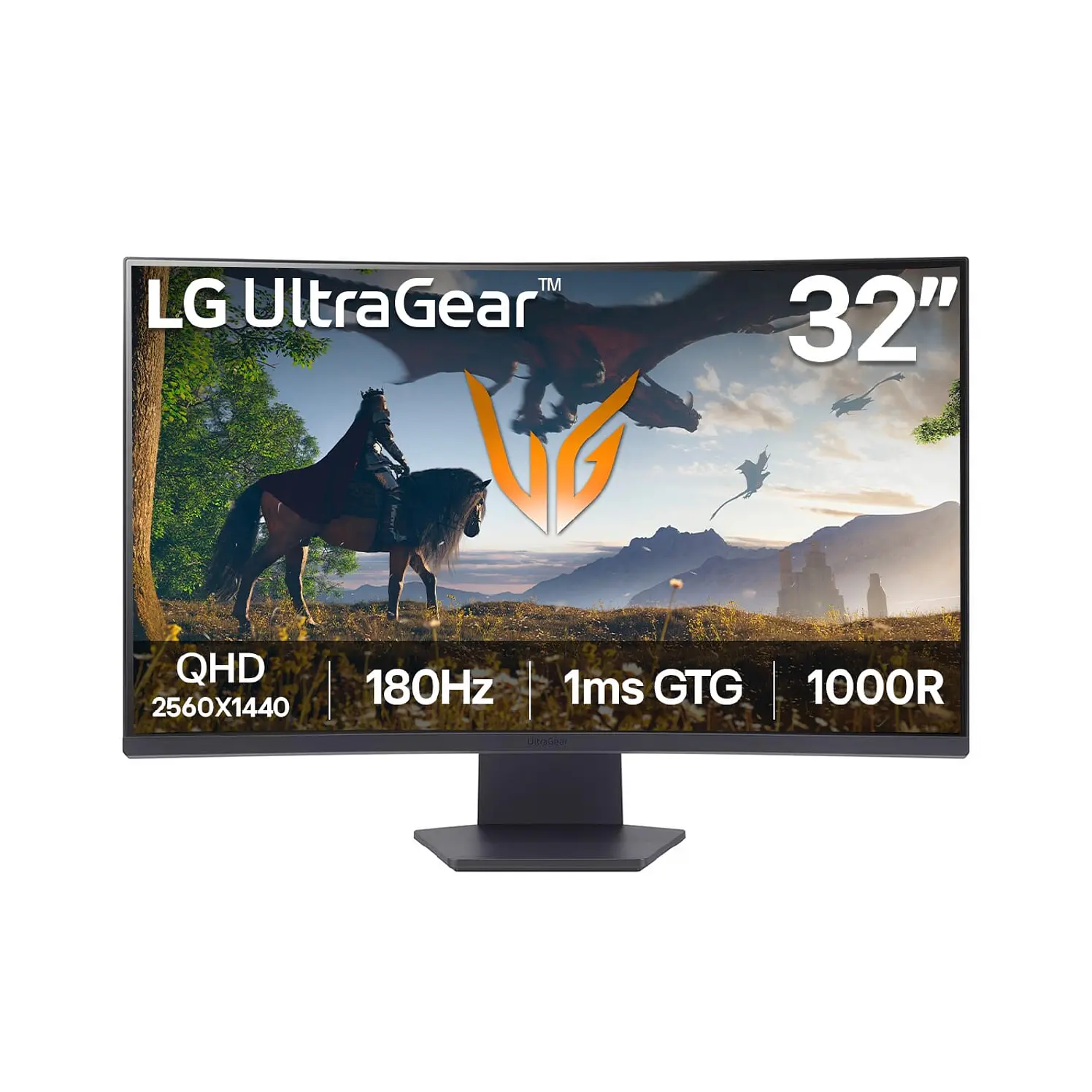 Monitor LG Gamer 32 Pulg Qhd Curvo Negro