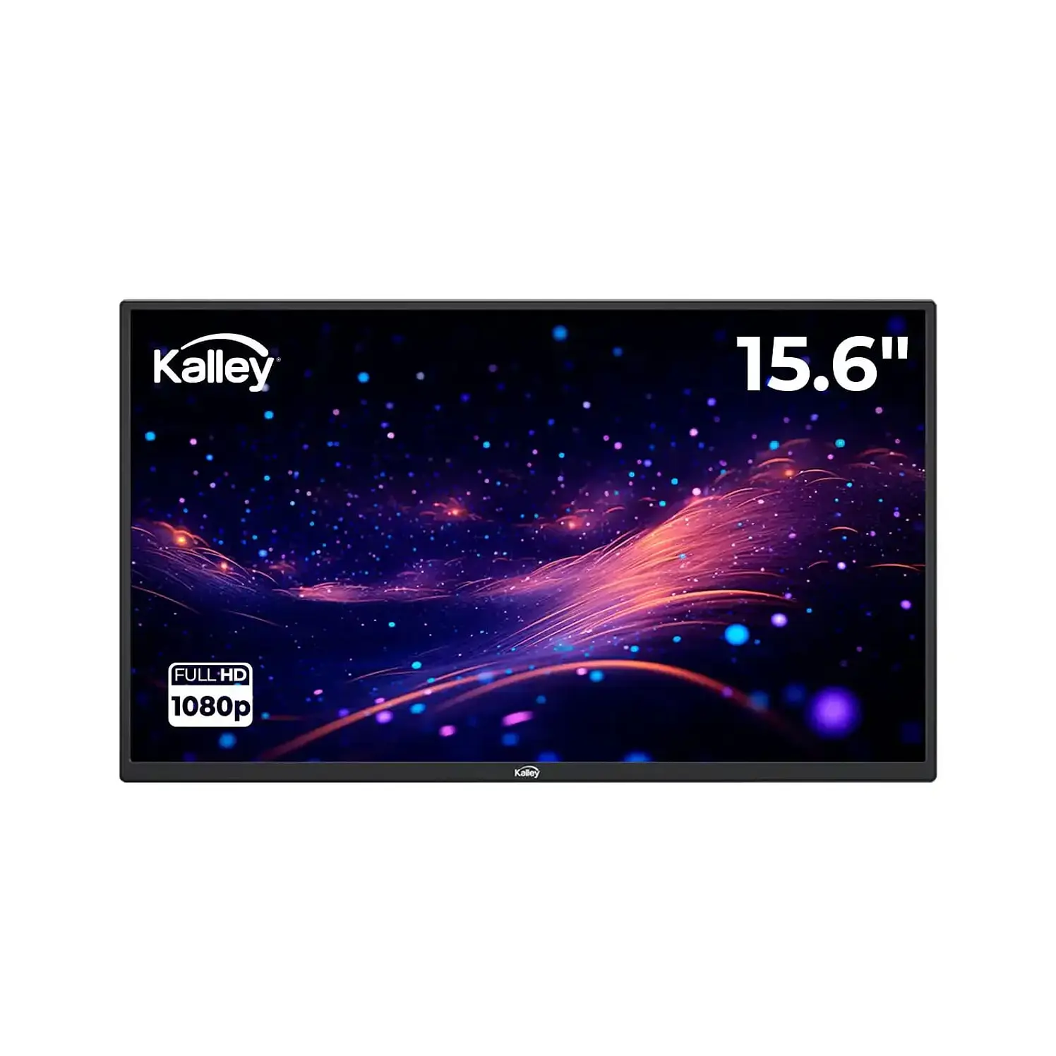 Monitor Kalley Portátil 15.6 Pulg FHD Plano Negro