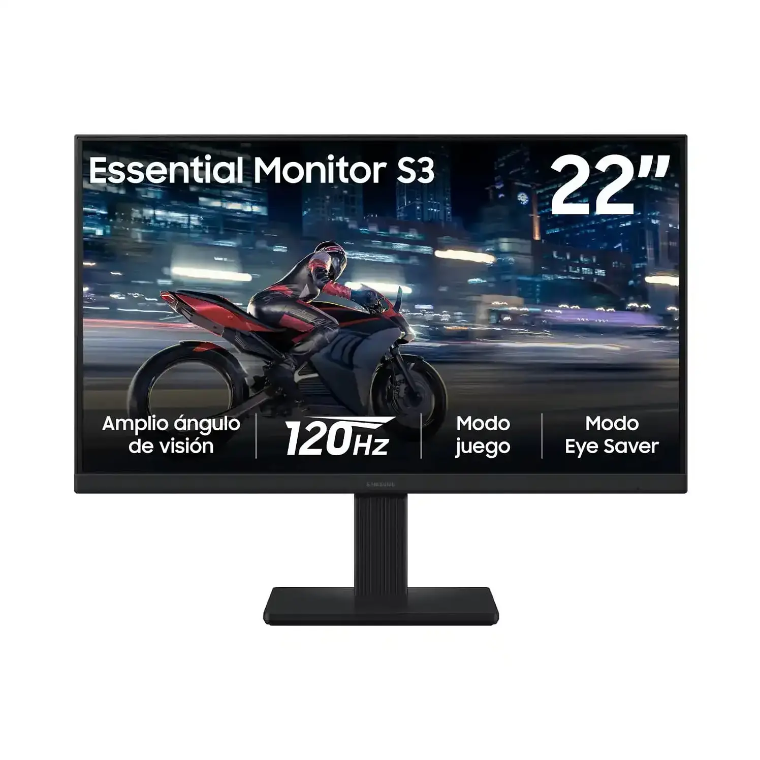Monitor Samsung 22 Pulg FHD Plano Negro