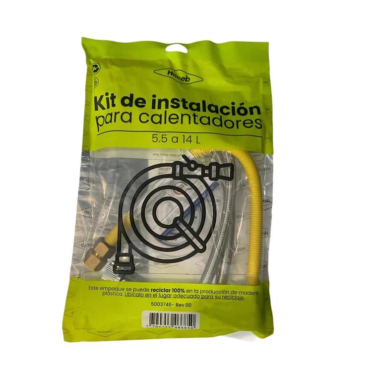 Kit Haceb Instalación Calentadores Paso 5.5 A 14 L