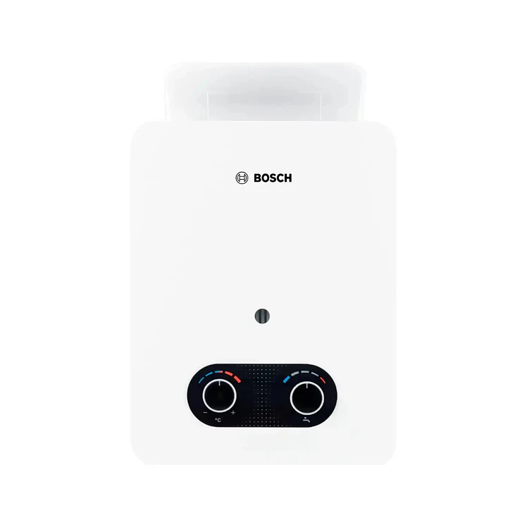 Calentador Bosch Paso 5.5 L Tiro Natural Gas Natural Blanco