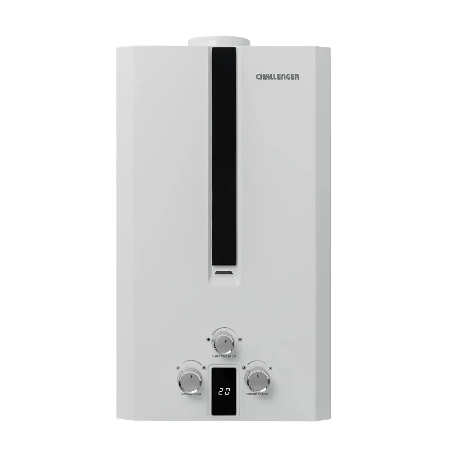 Calentador Challenger De Paso 12 L Tiro Natural Blanco