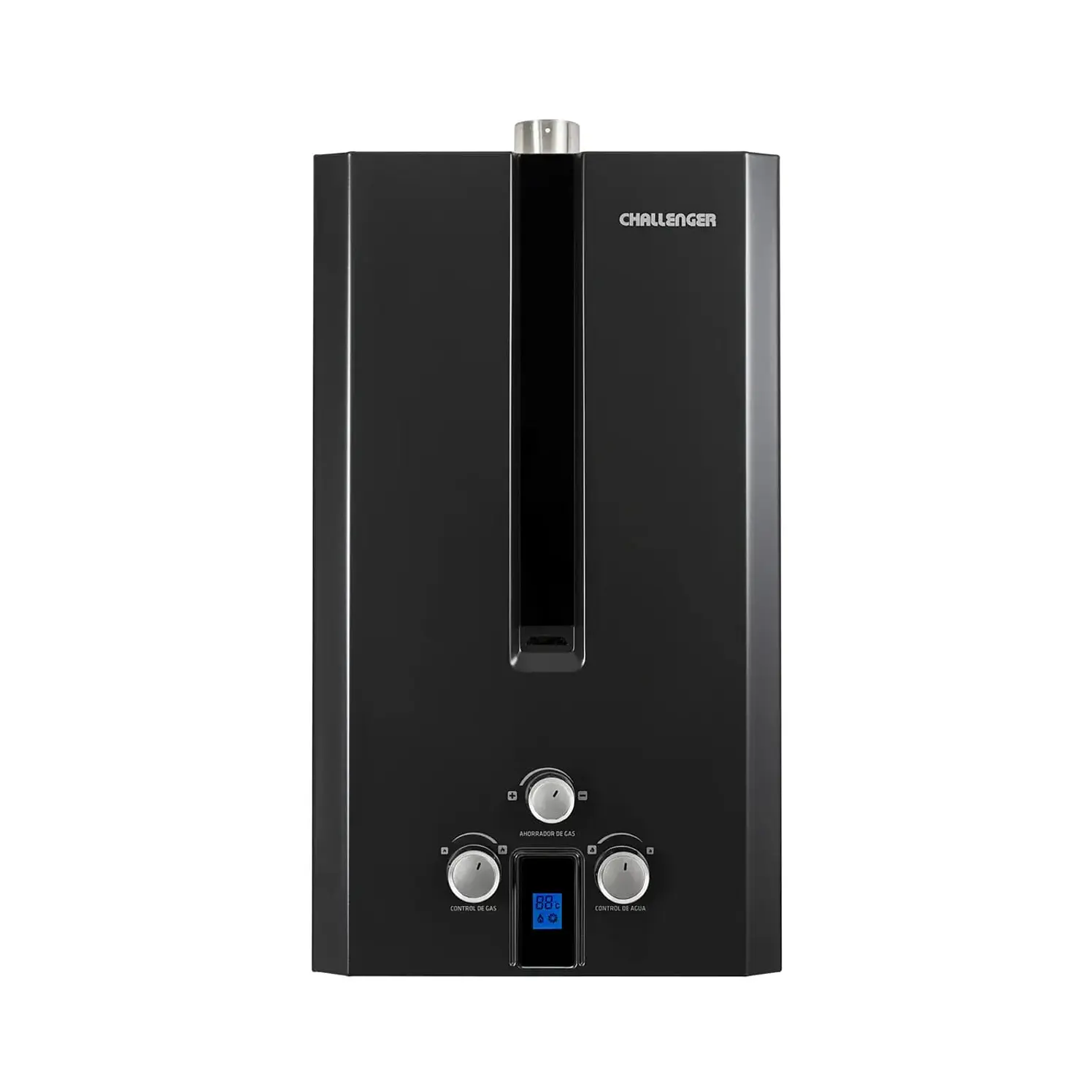 Calentador Challenger Paso 10 L Gas Natural Negro