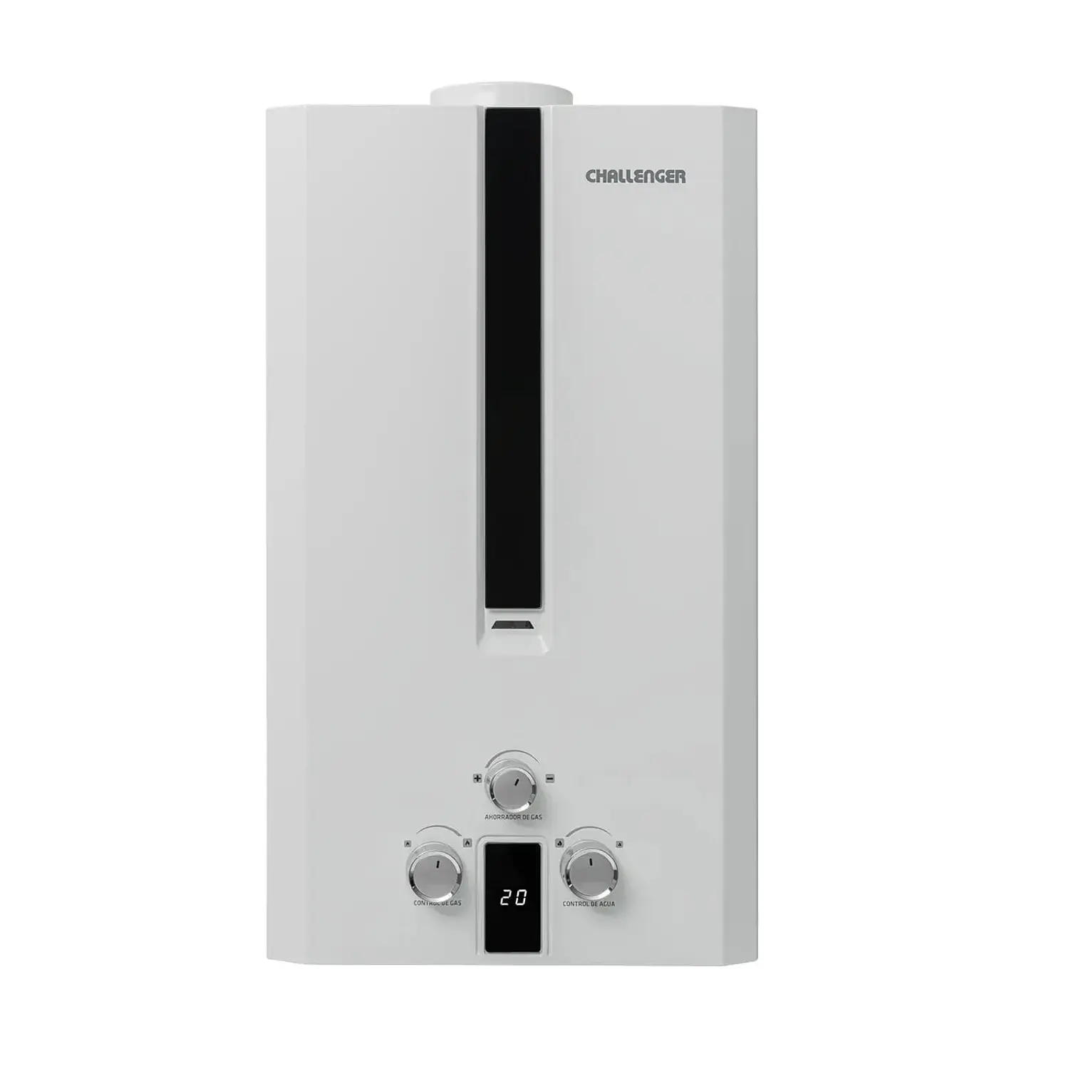 Calentador Challenger Paso 12 L Natural Gas Propano Blanco