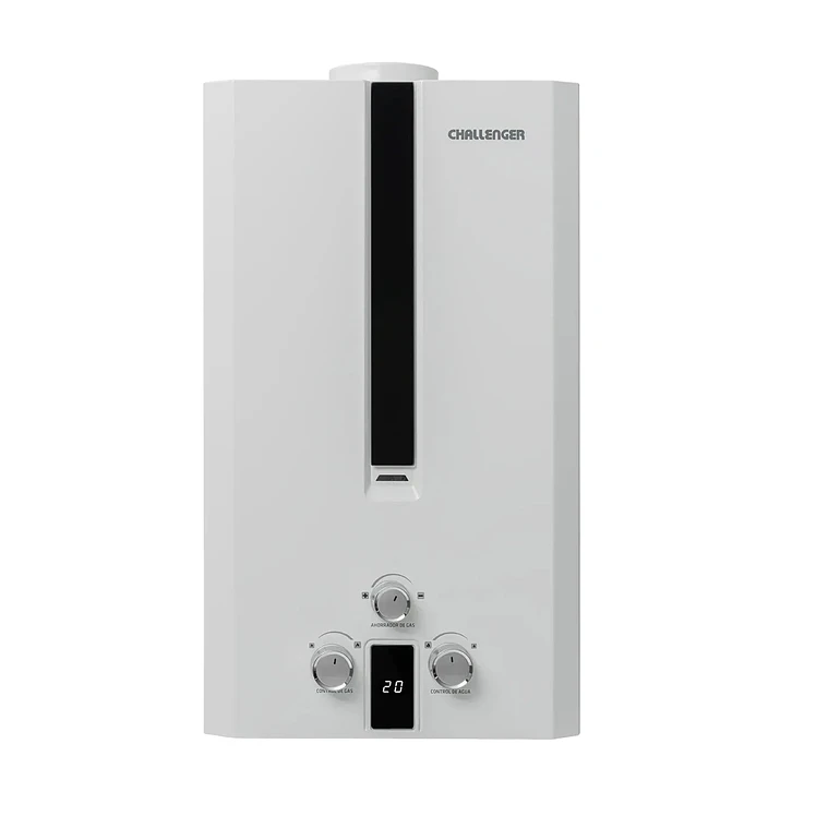 Calentador Challenger Paso 12 L Natural Gas Propano Blanco