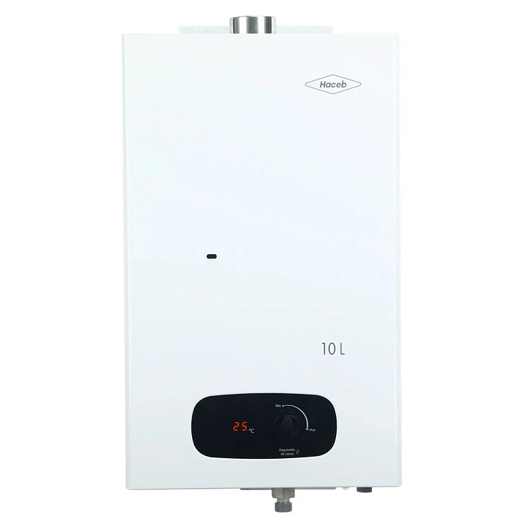 Calentador Haceb De Paso 10 L Tiro Forzado Bambú Gas Natural
