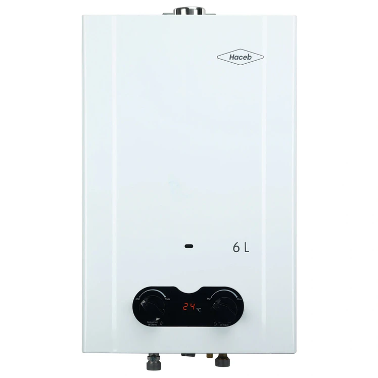 Calentador Haceb De Paso 6 L Tiro Forzado Bambú Gas Natural