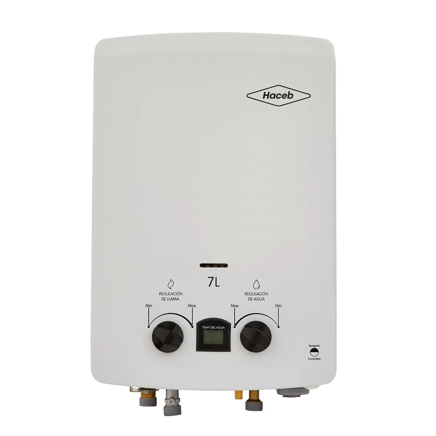Calentador Haceb De Paso 7 L Tiro Natural Blanco