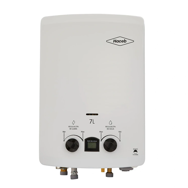 Calentador Haceb De Paso 7 L Tiro Natural Blanco