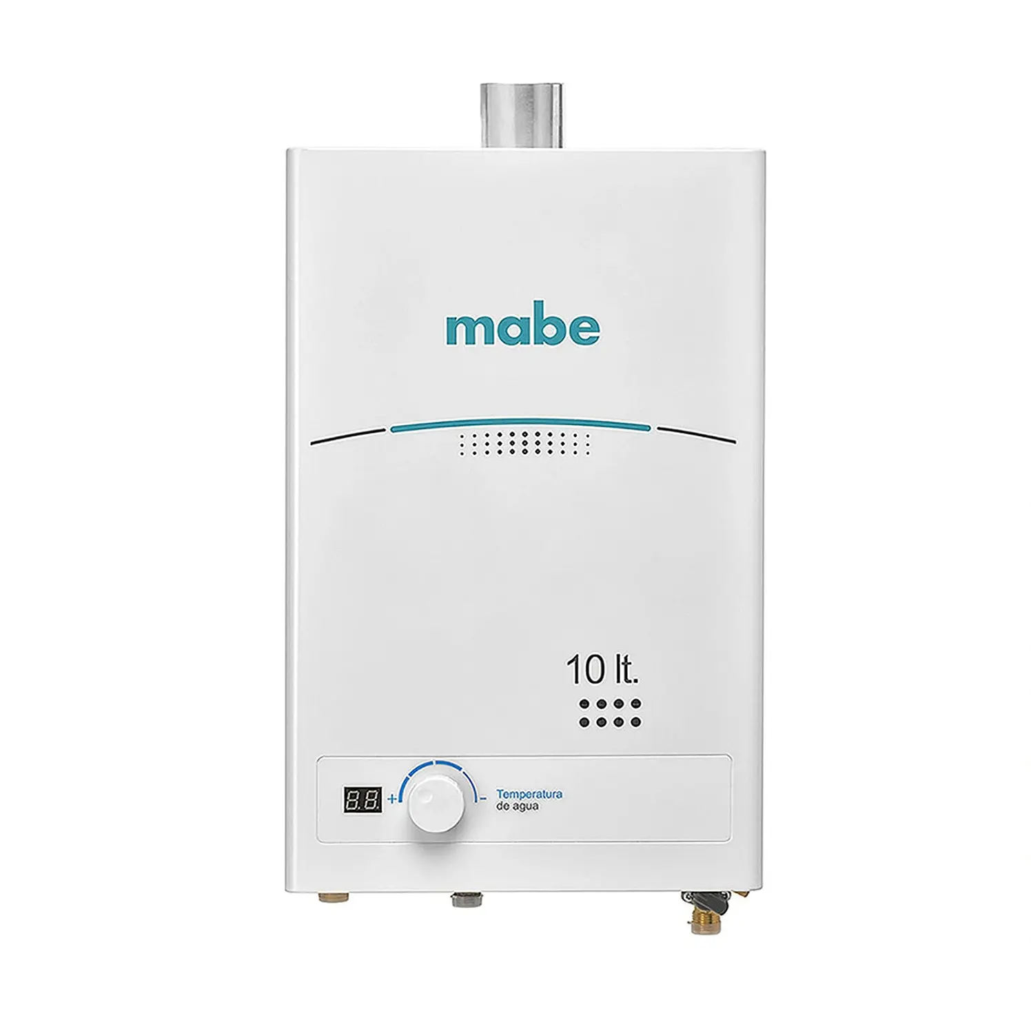 Calentador Mabe De Paso 10 L Tiro Forzado Blanco