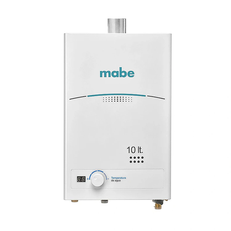 Calentador Mabe De Paso 10 L Tiro Forzado Blanco