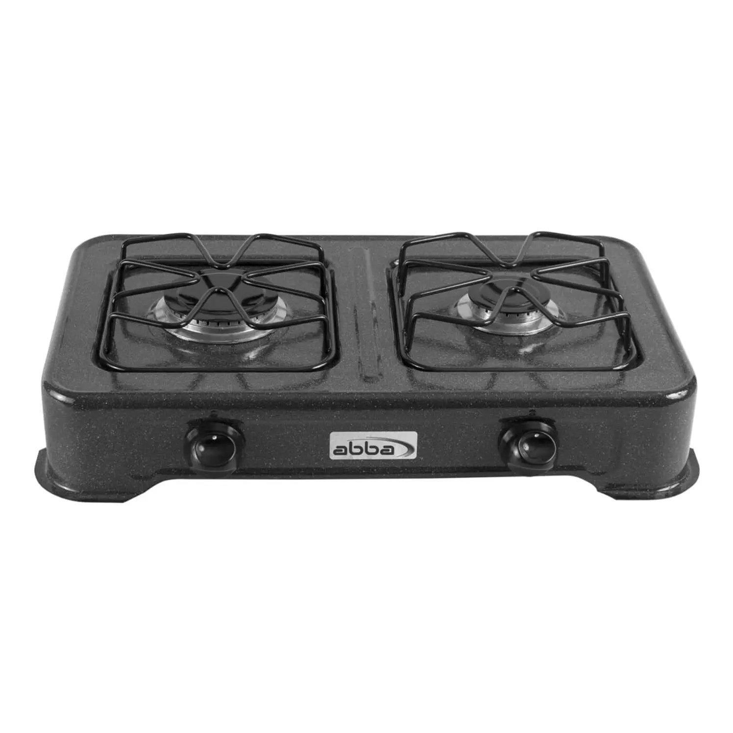 Estufa De Mesa Abba 2 Puestos Gas Natural Gris Moteado