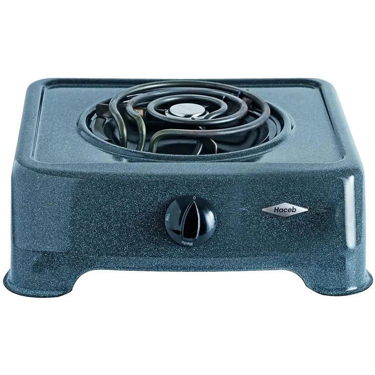 Estufa Haceb Mesa 1 Puesto Cocineta Ar Elec 1 Gris Azul