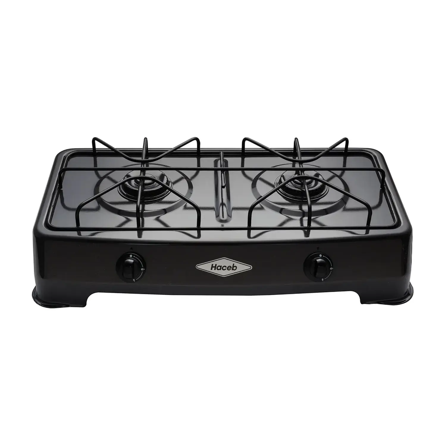 Estufa Haceb De Mesa 2 Puestos Gas Natural Gris