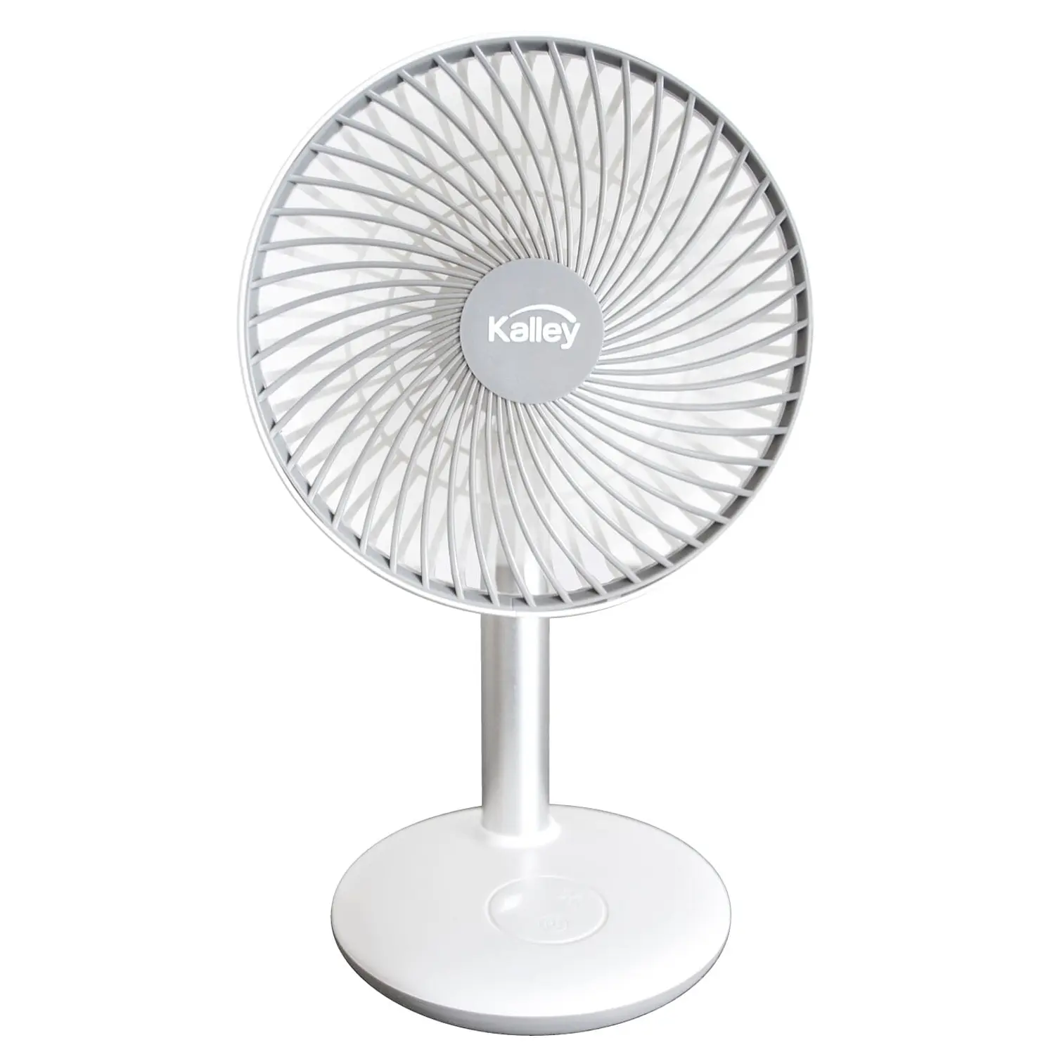 Ventilador Kalley De Mesa Recargable Blanco