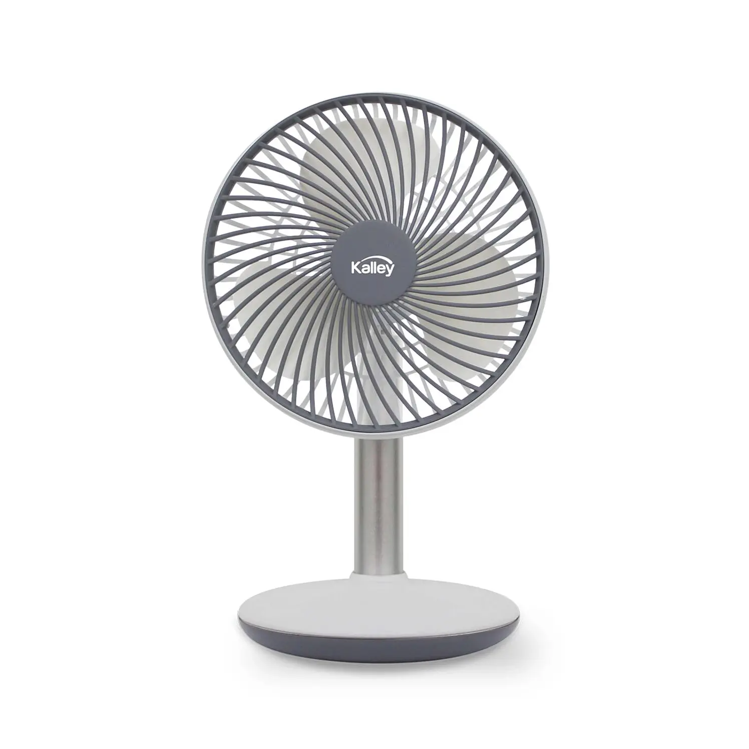 Ventilador Kalley De Mesa Recargable Blanco