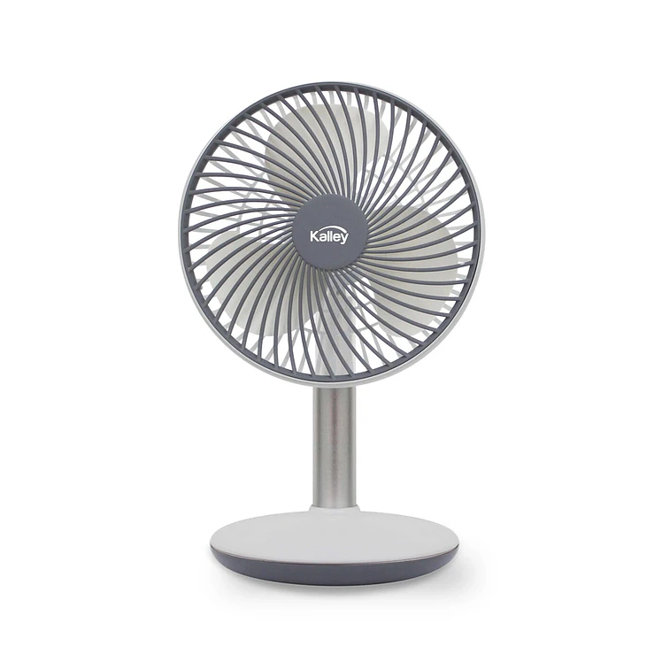 Ventilador Kalley De Mesa Recargable Blanco