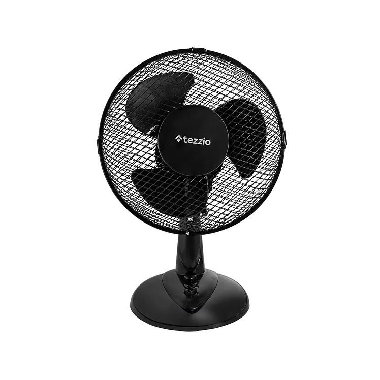 Ventilador Mesa Tezzio Triaspa 9 30 2 Velocidades Negro