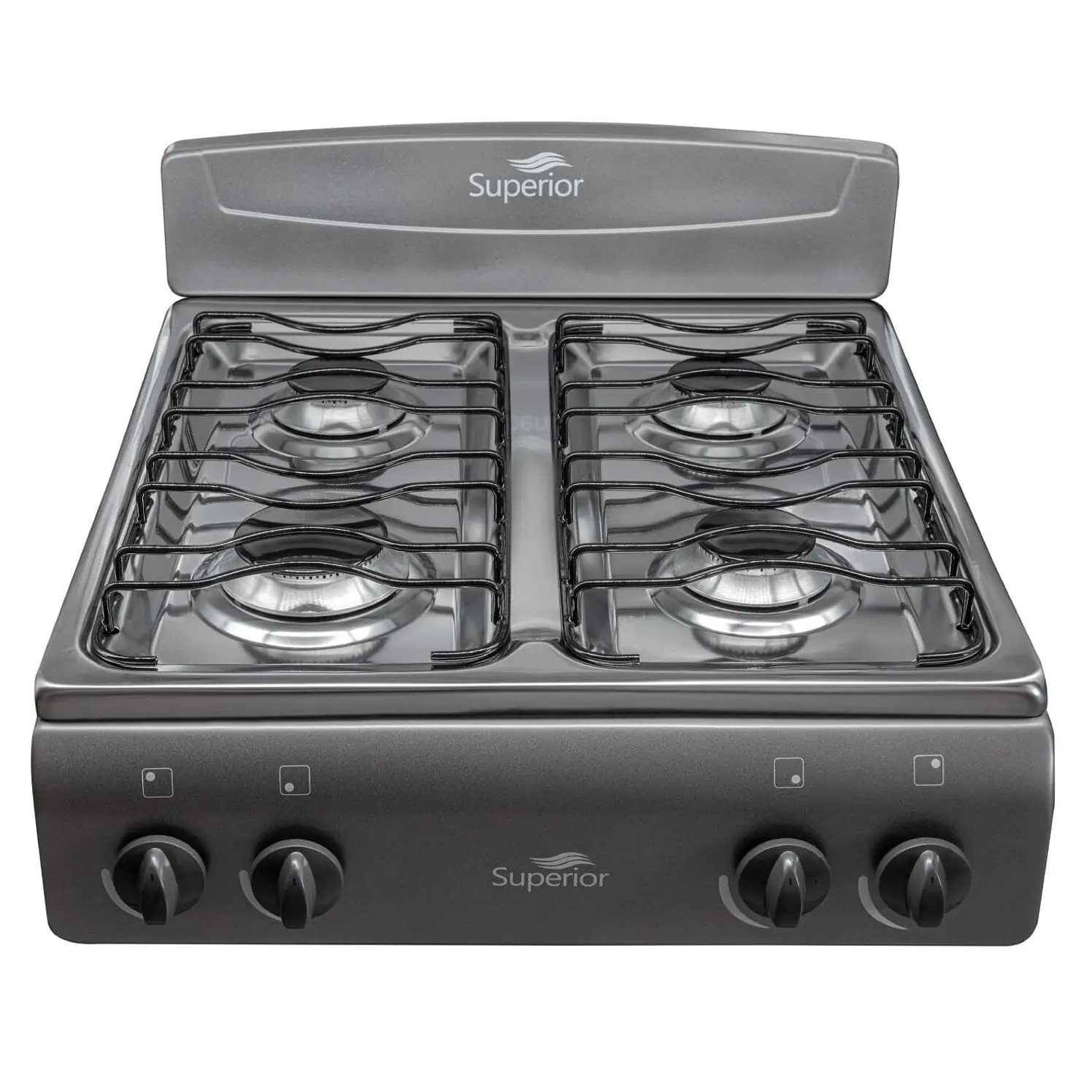 Estufa De Mesa Superior 4 Puestos Gas Propano 7053 Gris