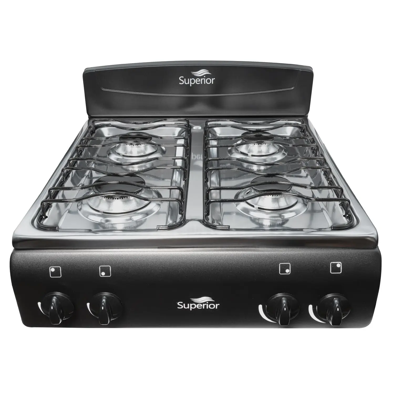 Estufa De Mesa Superior 4 Puestos Gas Propano 7053 Negro