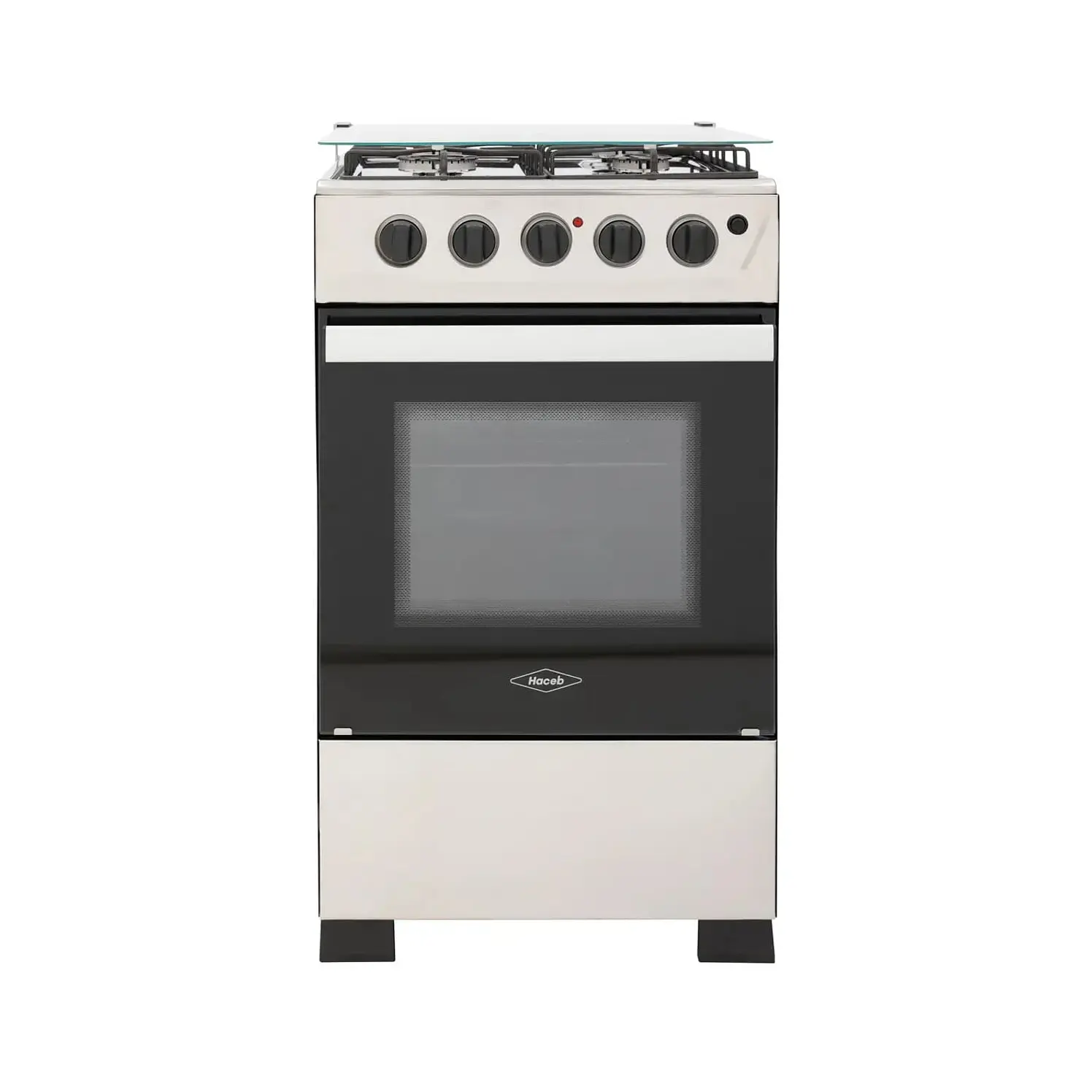 Estufa Piso Haceb 4 Puestos Horno Gas Propano Romero Gris