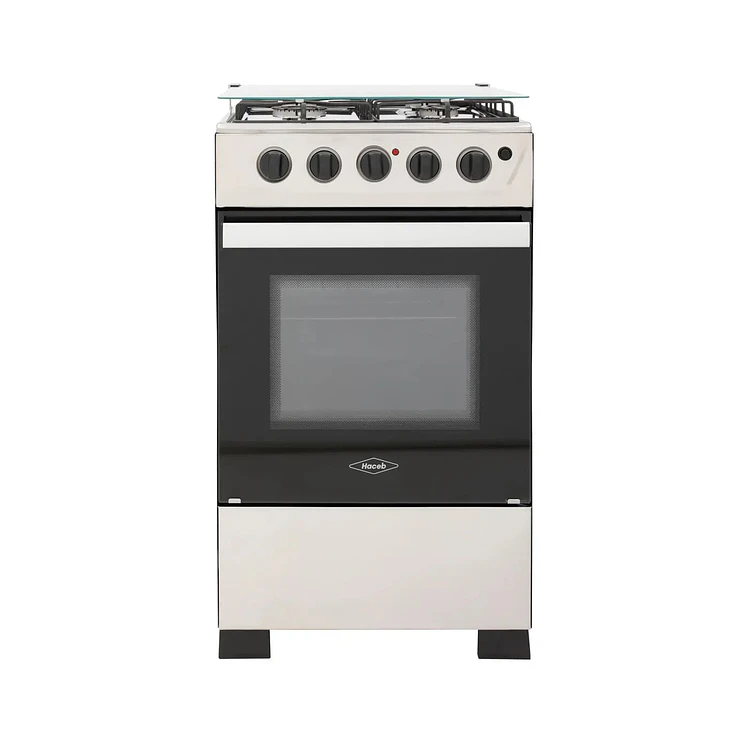 Estufa Piso Haceb 4 Puestos Horno Gas Propano Romero Gris