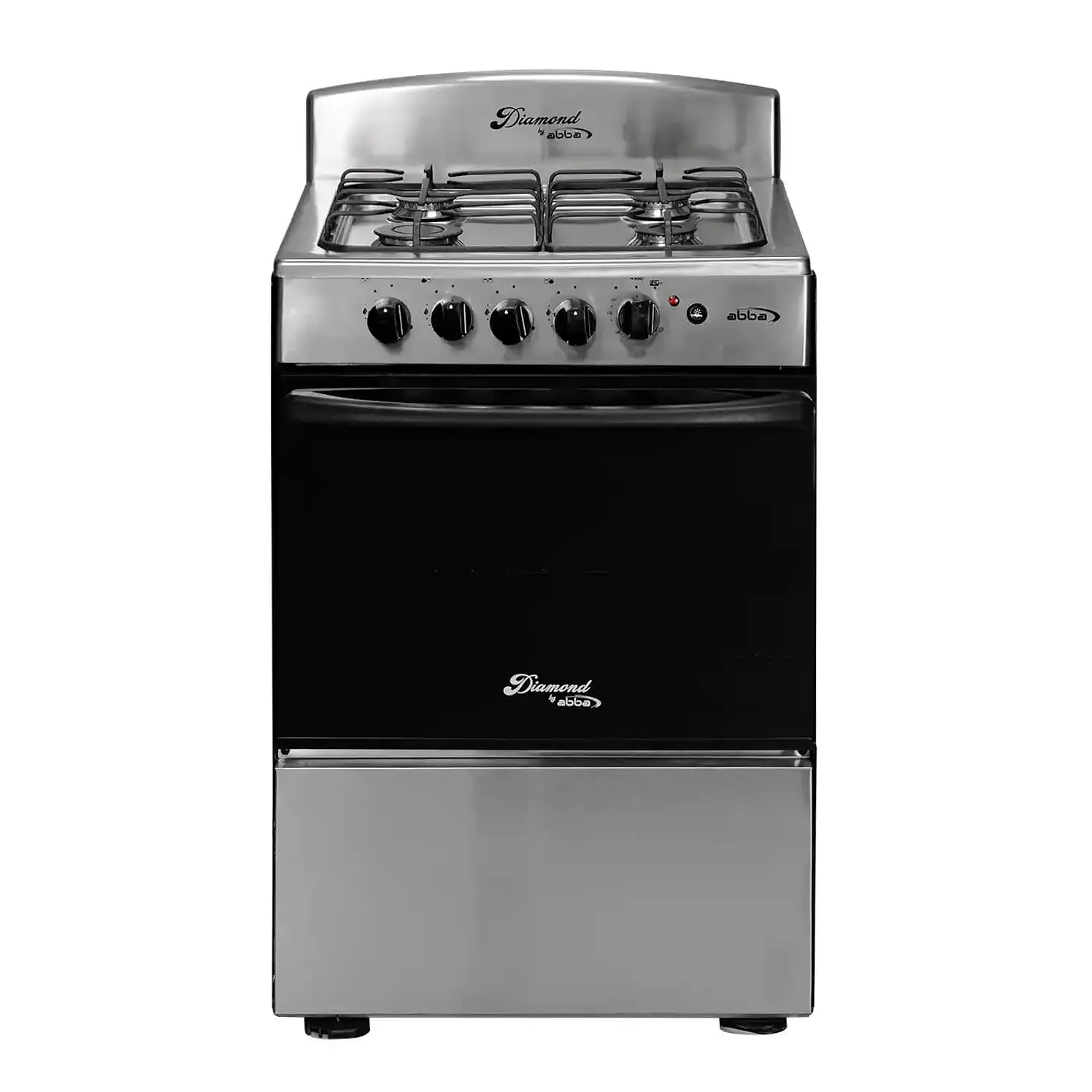 Estufa Piso Abba Diamante 4 Gas Natural Ea, At Gt Negro Onix