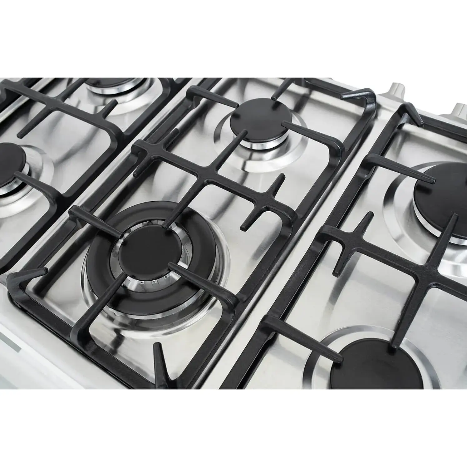 Estufa Piso Haceb 6 Puestos Horno Gas Natural 76 Ultra Gris