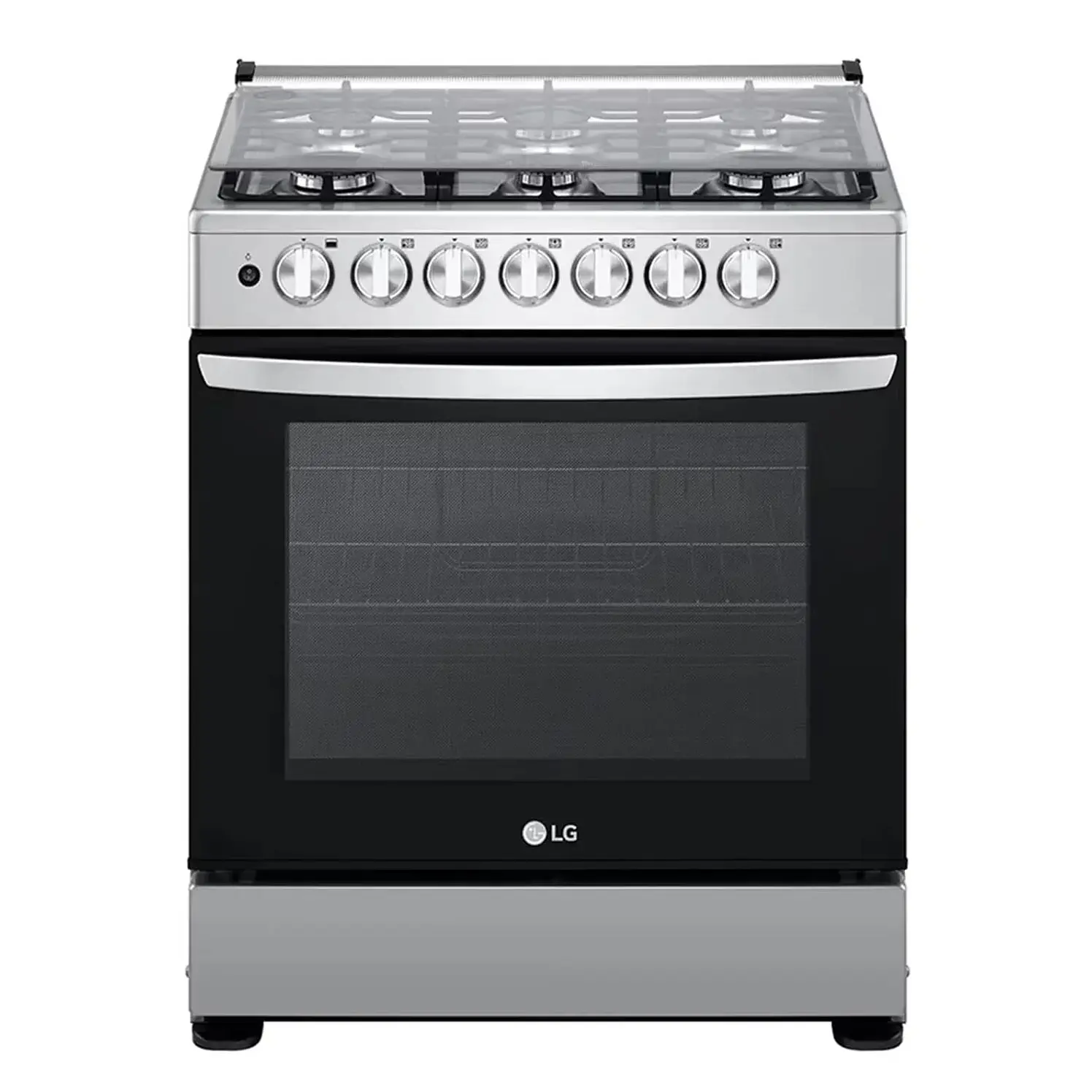 Estufa De Piso LG 6 Puestos Gas Natural Negro