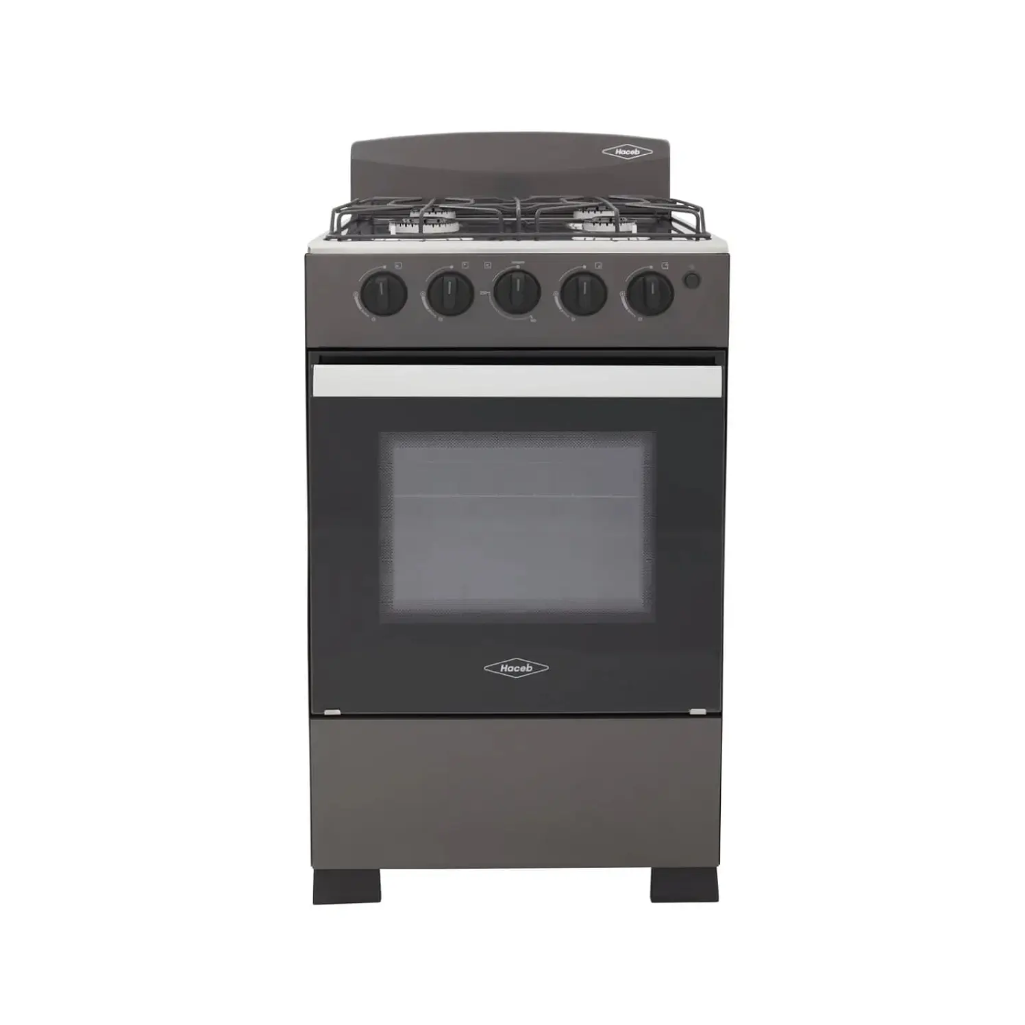 Estufa Piso Haceb 4 Puestos Horno Gas Natural Romero Gris