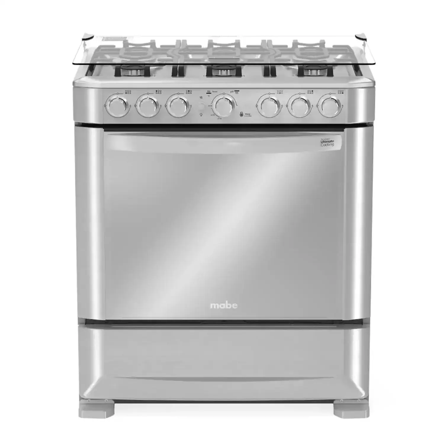 Estufa De Piso Mabe 6 Puestos Gas Natural Inox