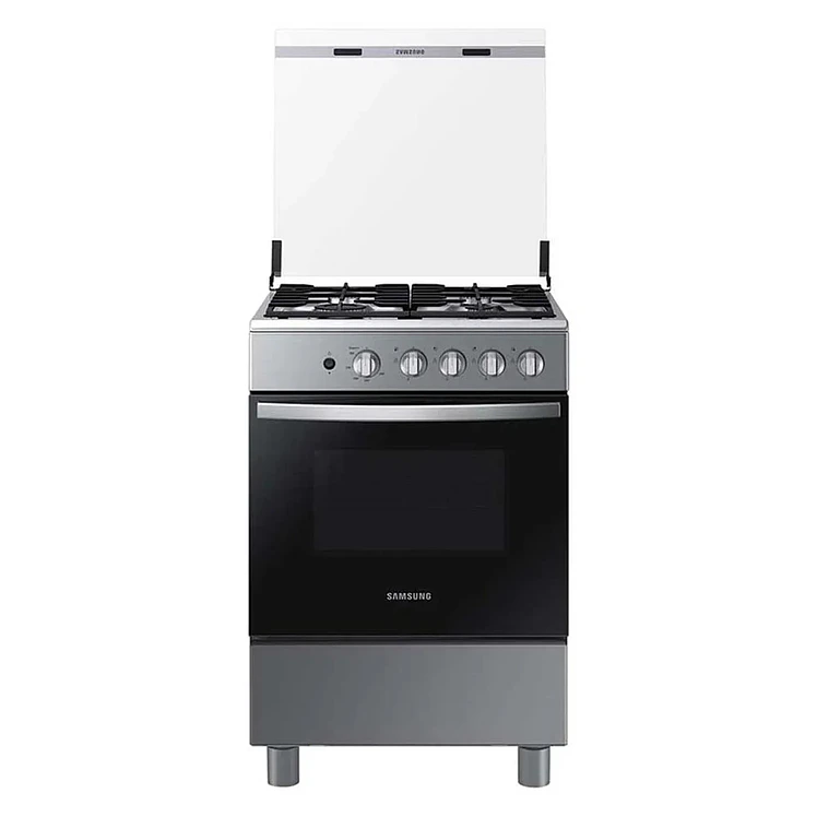 Estufa De Piso Samsung 4 Puestos Con Horno Gas Natural Negro