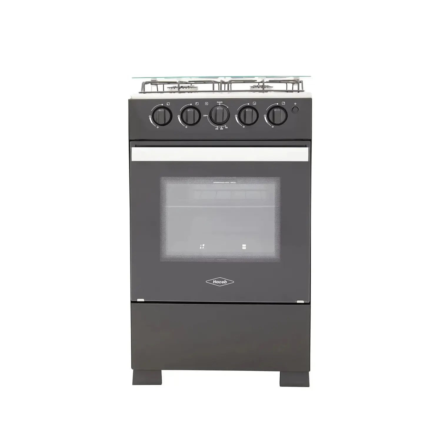 Estufa Piso Haceb 4 Puestos Horno Gas Natural Romero Negro