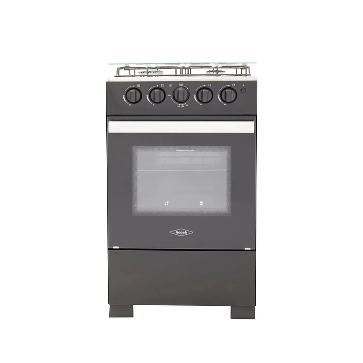 Estufa Piso Haceb 4 Puestos Horno Gas Natural Romero Negro