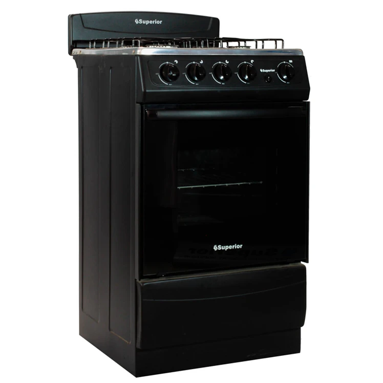 Estufa Piso Superior 4 Puestos Horno Gas Natural Axxis Negro