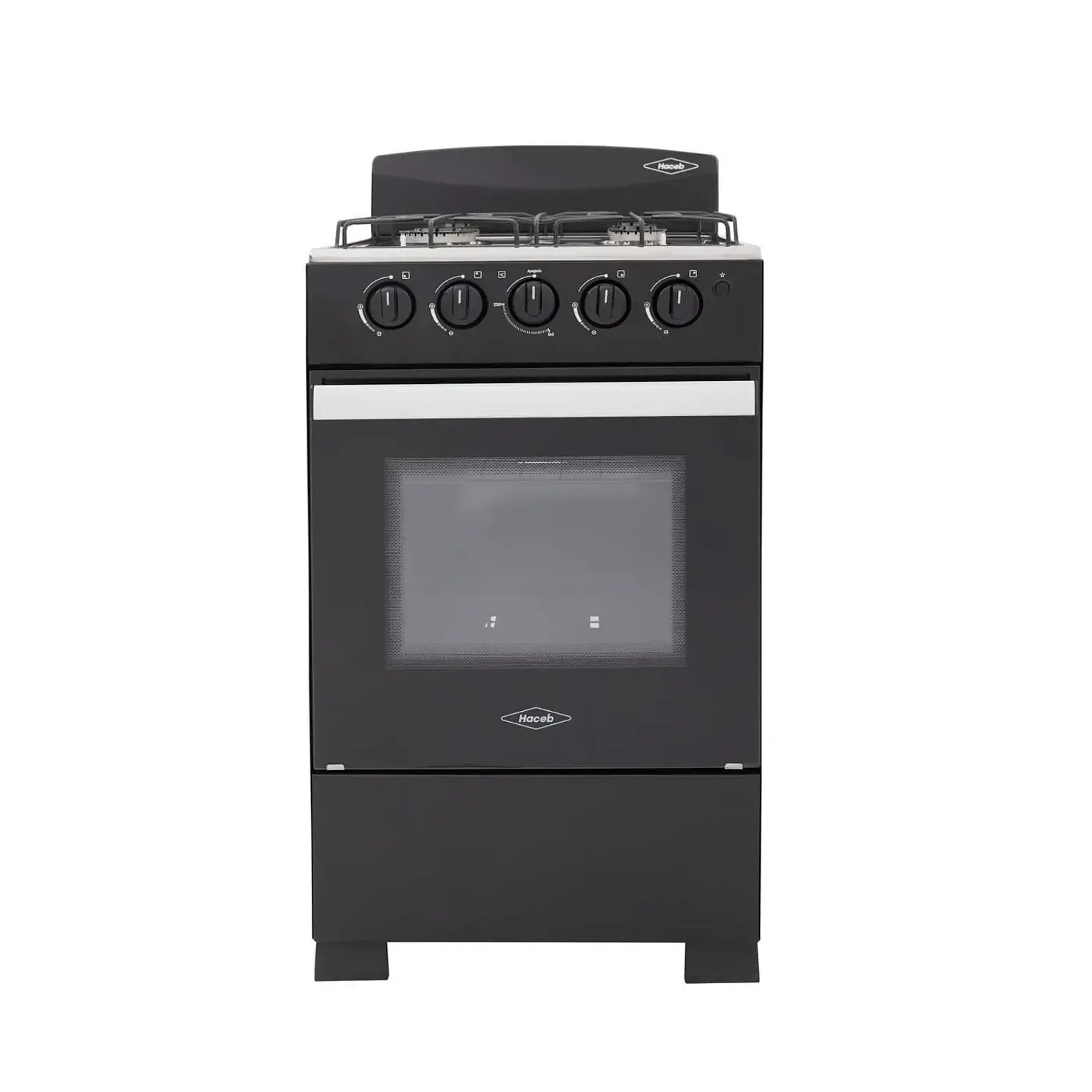Estufa Piso Haceb 4 Puestos Horno Gas Propano Romero Negro