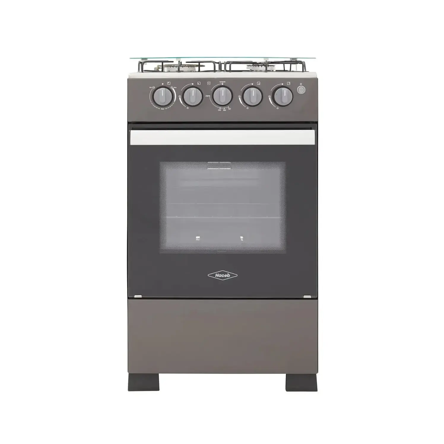 Estufa Piso Haceb 4 Puestos Horno Gas Propano Mixta 3X1 Gris