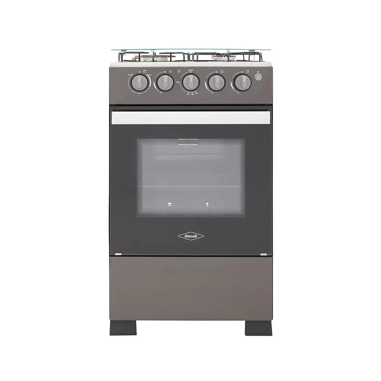 Estufa Piso Haceb 4 Puestos Horno Gas Propano Mixta 3X1 Gris