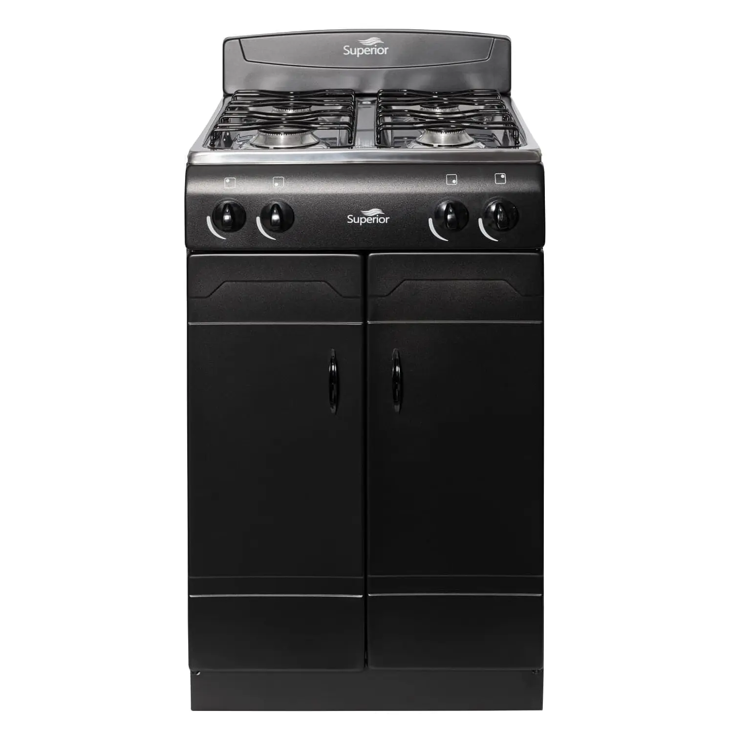 Estufa De Piso Superior 4 Puestos Gas Natural 7015 Negro