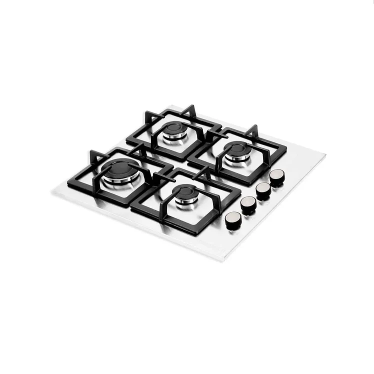 Estufa Empotrar Challenger 52Cms 4 Gas Natural Plateado