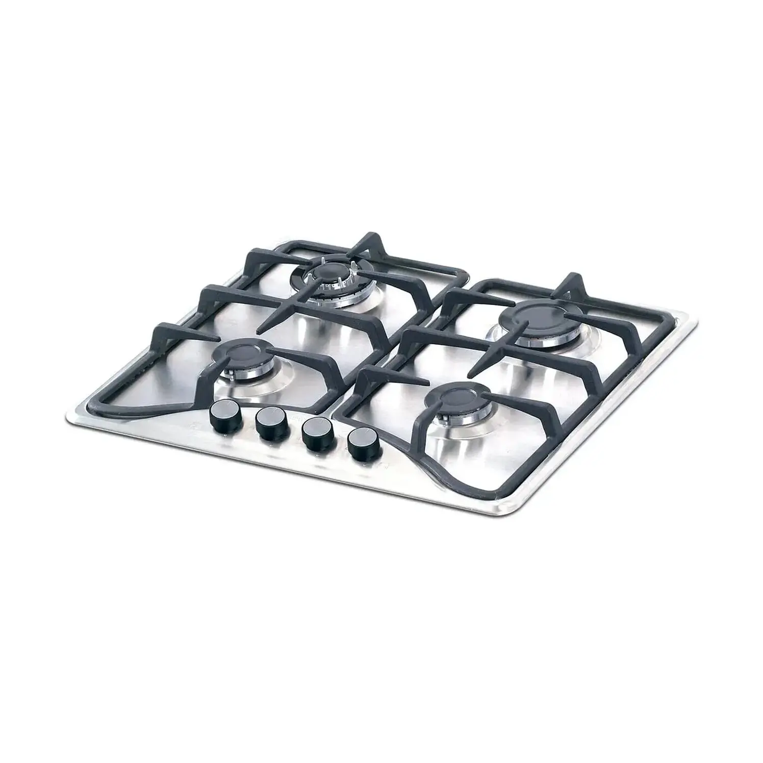 Estufa Empotrar Challenger 58.5Cms 4 Gas Natural Plateado