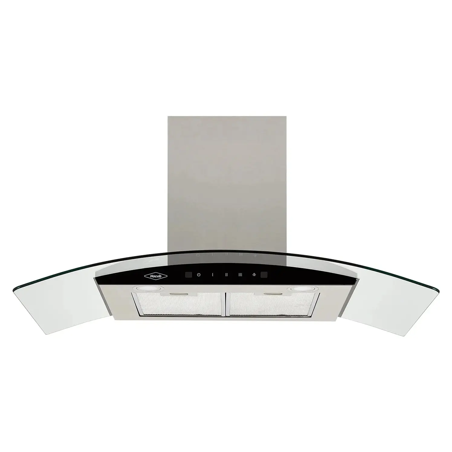 Campana Extractora Haceb 89.8Cms Tipo Vidrio Vid 90 V3 Gris