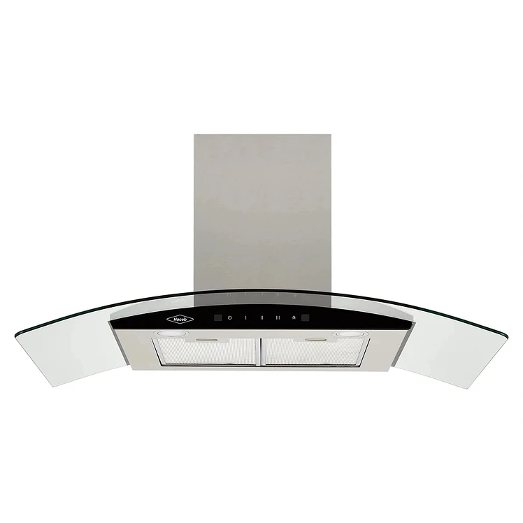 Campana Extractora Haceb 89.8Cms Tipo Vidrio Vid 90 V3 Gris