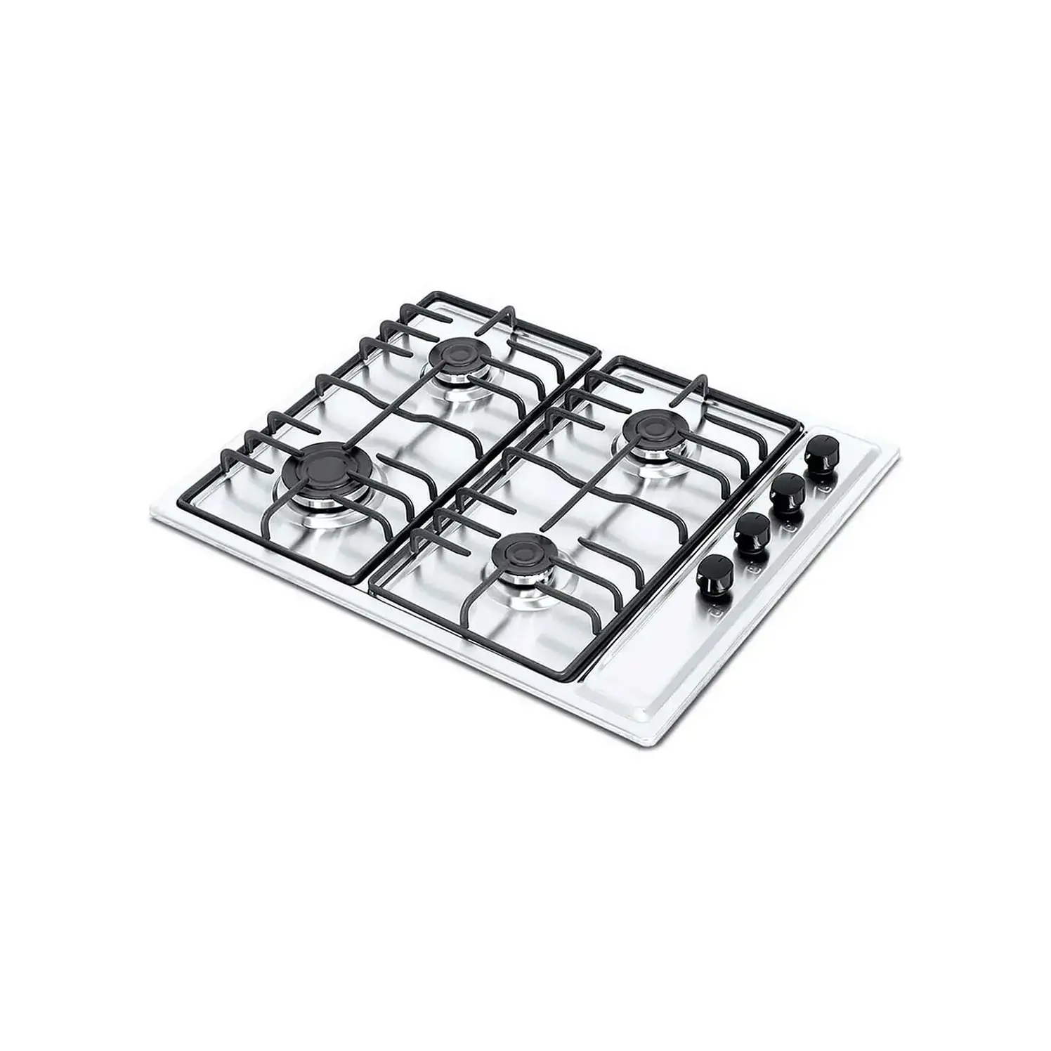 Estufa Empotrar Challenger 65.5Cms 4 Gas Natural Plateado