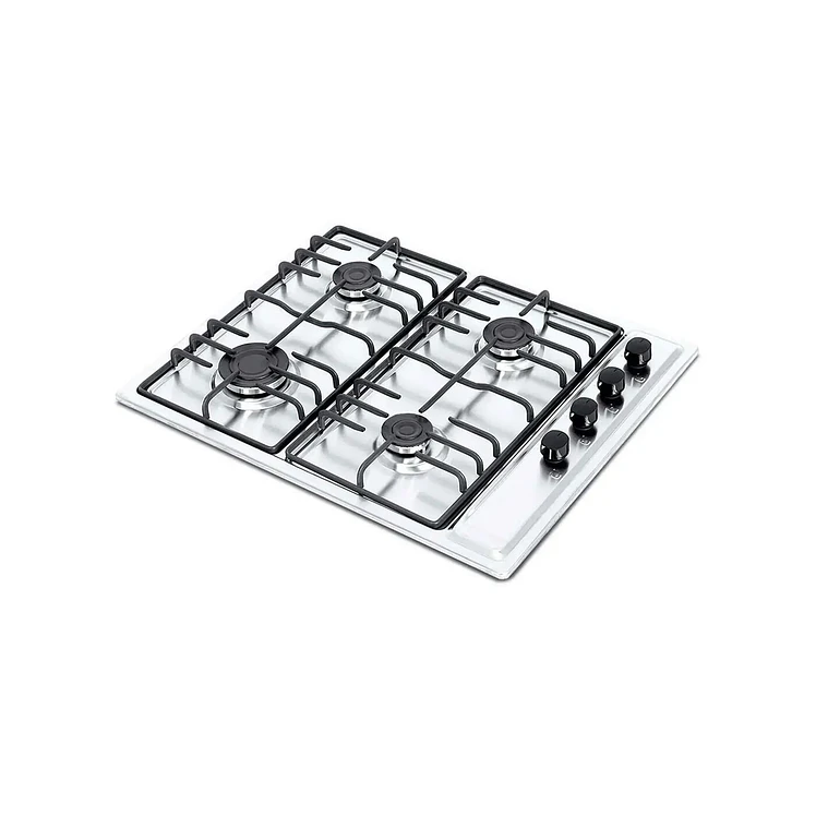 Estufa Empotrar Challenger 65.5Cms 4 Gas Natural Plateado