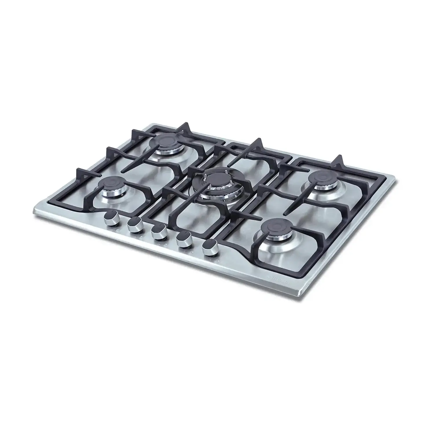 Estufa Empotrar Challenger 76Cms 5 Gas Natural Plateado
