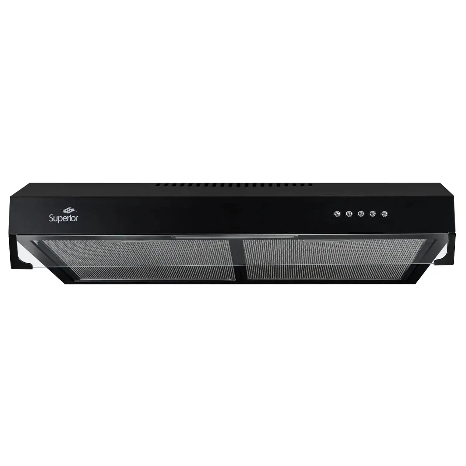 Campana Extractora Superior 60Cms Tipo Pared Negra