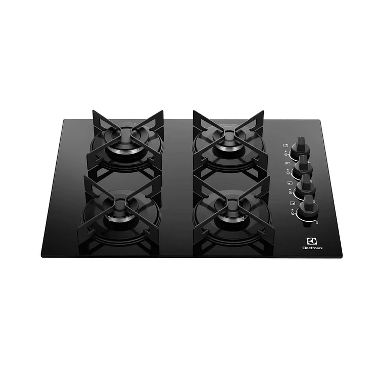 Estufa Empotrar Electrolux 60 Cm 4 Gas Natural Ke4Gr Negro