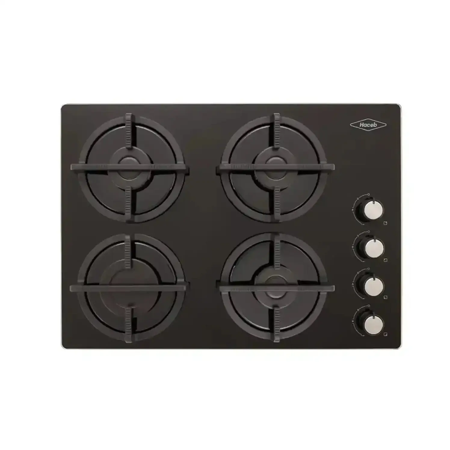 Estufa Empotrar Haceb 60Cms 4 Puestos Gas Natural Cub Negro