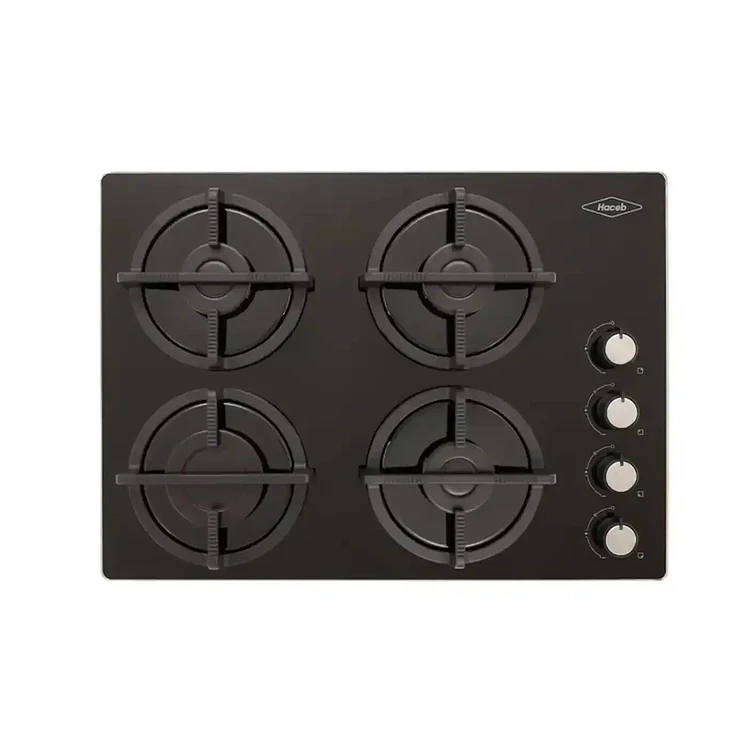 Estufa Empotrar Haceb 60Cms 4 Puestos Gas Natural Cub Negro